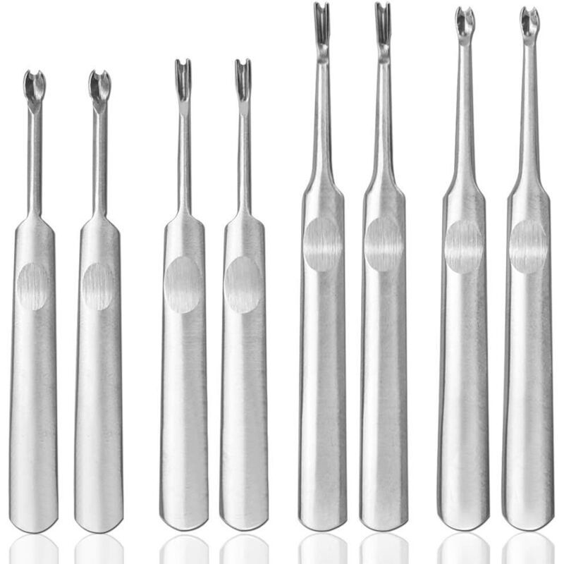 8-teiliges Leder-Nähwerkzeug-Set, DIY-Leder-Werkzeug-Set, Edelstahl-Leder-Arbeitswerkzeuge für Heimwerker, zum Einstechen von Lederhandwerk