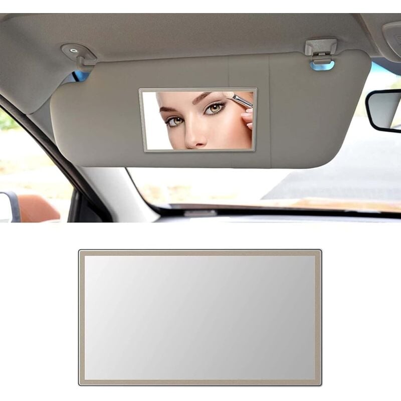 Auto-Sonnenblendenspiegel, Auto-Sonnenblendenspiegel, Auto-Kosmetikspiegel, Auto-Kosmetikspiegel, Auto-Schminkspiegel, Klein, 110 x 70 mm, 1St - Lntyq