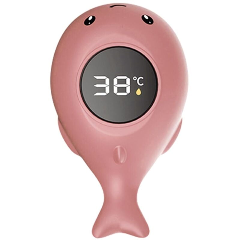 Baby-Badethermometer, Digitales Baby-Badethermometer, Baby-Badewasserthermometer, Digitales Baby-Badethermometer mit LED-Touchscreen, Wal-Design
