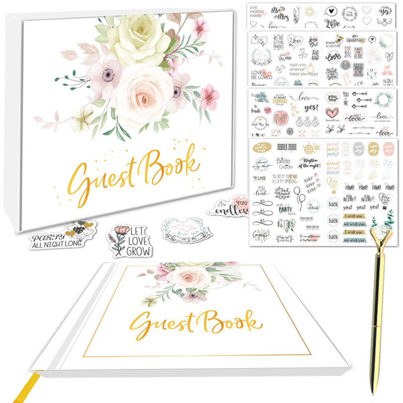 Bögen Hochzeitsaufkleber, Hochzeitsaufkleber Vintage Hochzeitsgästebuchaufkleber Aufkleber für Fotoalbum Hochzeitsgästebuch Geschenkkarten Scrapbooks