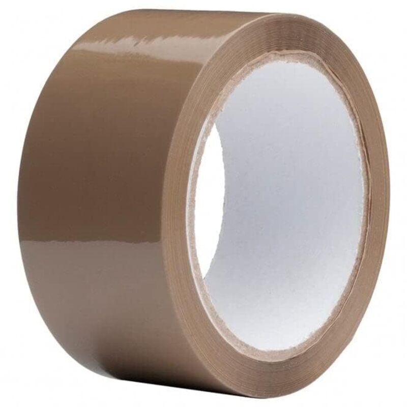Braune Klebebandrolle 48 mm x 80 m Packband für Kartons, Versand, Umzüge - Lntyq