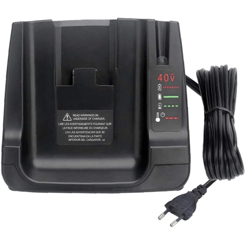 Chargeur de batterie 40V max avec remplacement 2USB pour batterie Li-ion Black + Decker LCS36 LCS40 (uniquement chargeur, pas de batterie) - Lntyq