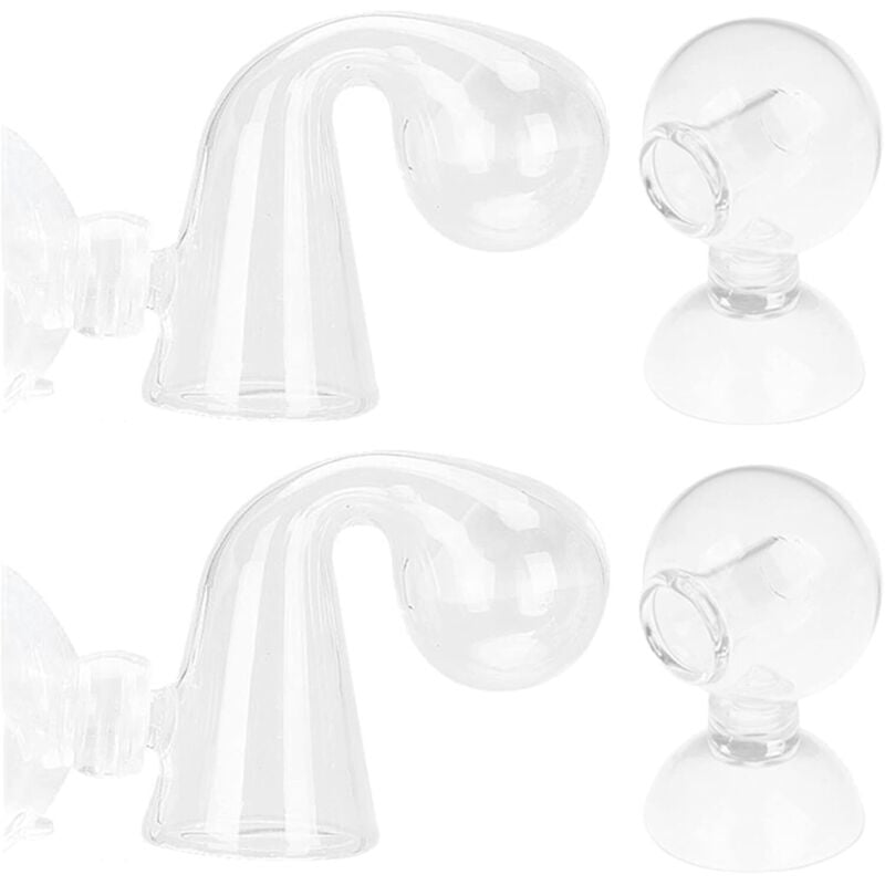 Lntyq - CO2-Monitor für Aquarien, 4-teilig, Fischtank-Test mit Saugnapf, wiederverwendbar, effizienter Monitor für die Messung der CO2-Konzentration