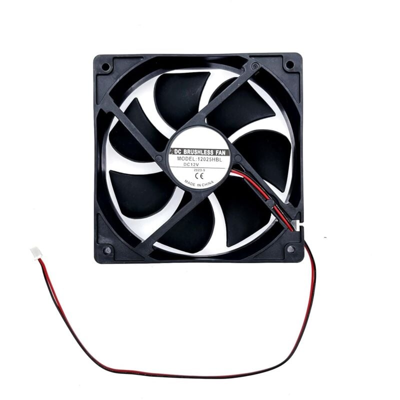 Dc 12V Lüfter 12cm 12025 Doppelkugellager Hydrauliklüfter 120mm Bürstenloser Lüfter für Eismaschine, Kühler, PC-Gehäuselüfter, - Lntyq