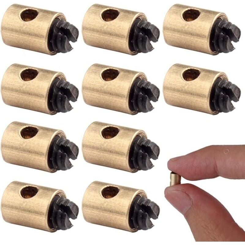 Lntyq Fahrradbremskabel und -gehäuse, universelle Gaszugklemme aus Eisen, Motorrad-Kabelklemme, 5 x 7 mm, geeignet für Motorroller und