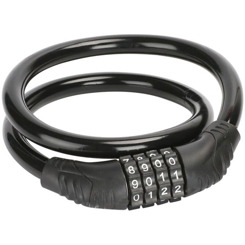 Lntyq - Fahrradschloss mit vierstelligem Code, tragbares Mountainbike-Diebstahlschutzschloss, für Fahrrad, Elektroroller, Fahrrad, Anhänger