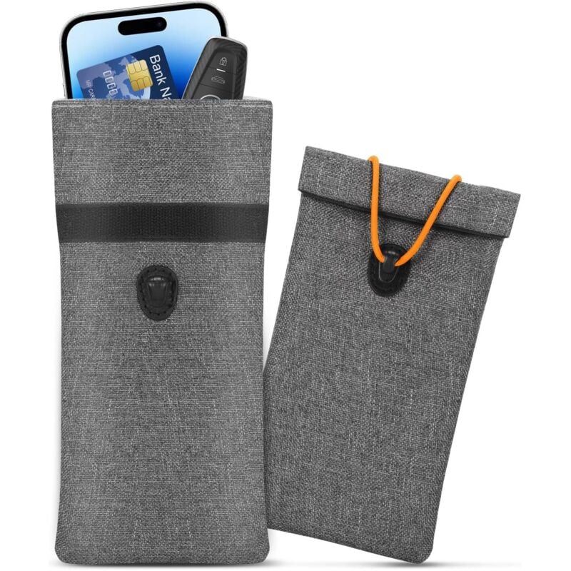 Faraday-Taschen für Autoschlüssel und Mobiltelefon, 2er-Pack signalblockierende Schlüsseltasche, RFID-Schlüsselanhänger-Abschirmhülle,