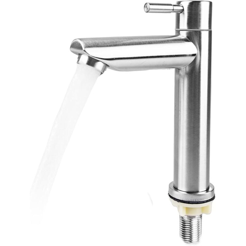 Gäste-Kaltwasser-Wasserhahn, nur Kaltwasser-Wasserhahn, Edelstahl-Kaltwasser-Wasserhahn, Kaltwasser-Wasserhahn, Waschbecken-Wasserhahn, für Gäste-WC,