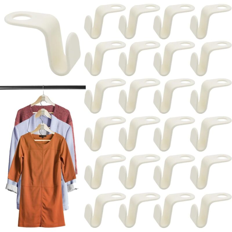 Kleiderbügelverbinder, platzsparende Kleiderbügelhaken, platzsparender Kleiderbügel, Kunststoffhaken für Kleiderbügel, Kleiderbügelhaken für den