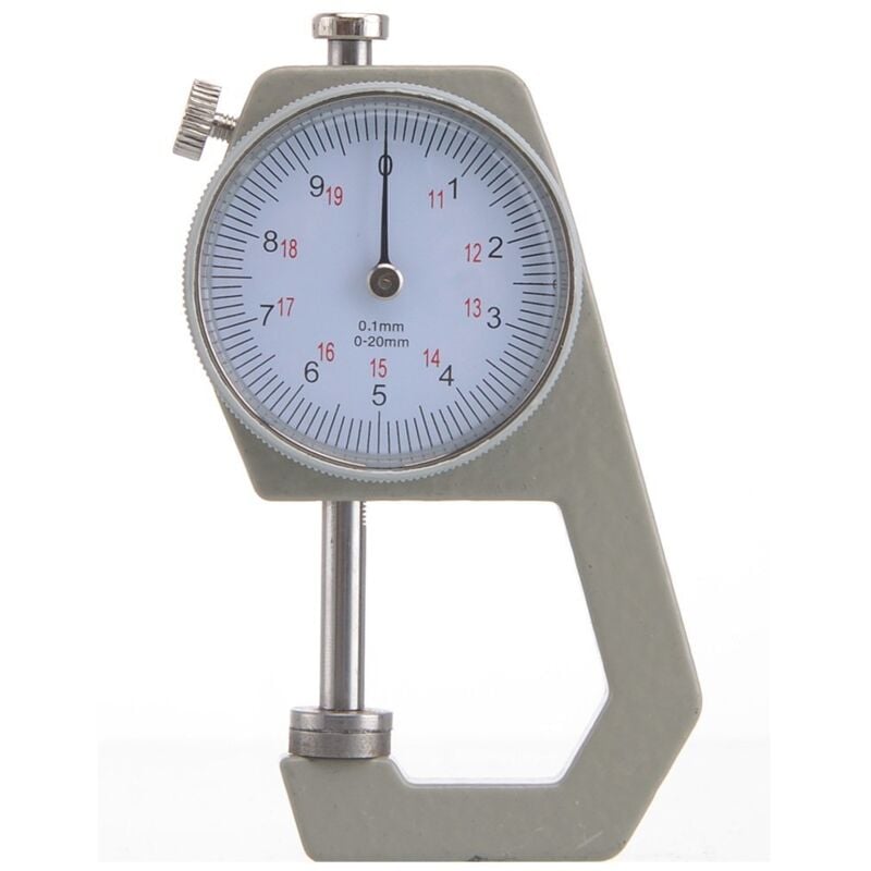 Lntyq Mechanischer Mikrometer zur Messung der Papier-/Lederdicke 0–20 mm, präzises digitales Dickenmessgerät zum Messen von Leder, Schmuck, Papier,