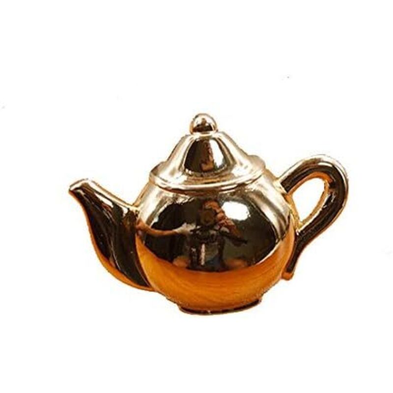 Möbelgriffe für Küche und Schlafzimmer, Türknöpfe, Einloch-Torgriffe für Schränke, Küchenzeilen, Schubladen, Kommoden, Schraube inkl. (1, Gold)