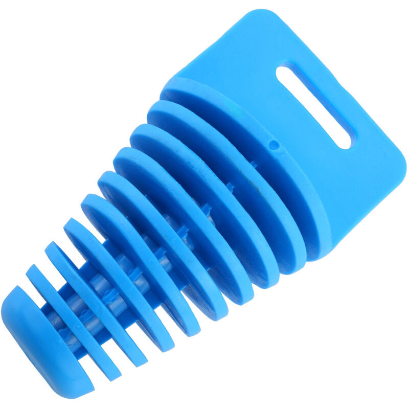 Motorrad-Auspuff-Unterlegscheibe, PVC-Motorrad-Schalldämpfer-Auspuffrohrstopfen, Auspuffstopfenschutz, Motocross-Auspuffstopfen, Blau, 10,5 6 3,4 cm