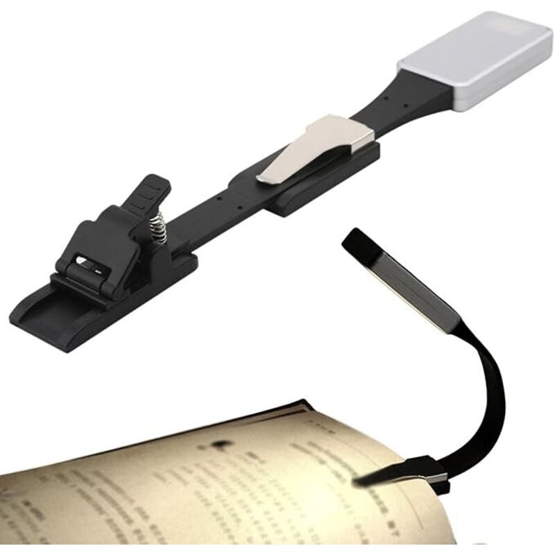 N/a/a Buchleselicht, wiederaufladbares Leselicht zum Lesen im Bett, LED-Leselicht, einfach ansteckbares Leselicht zum nächtlichen Lesen im Bett für