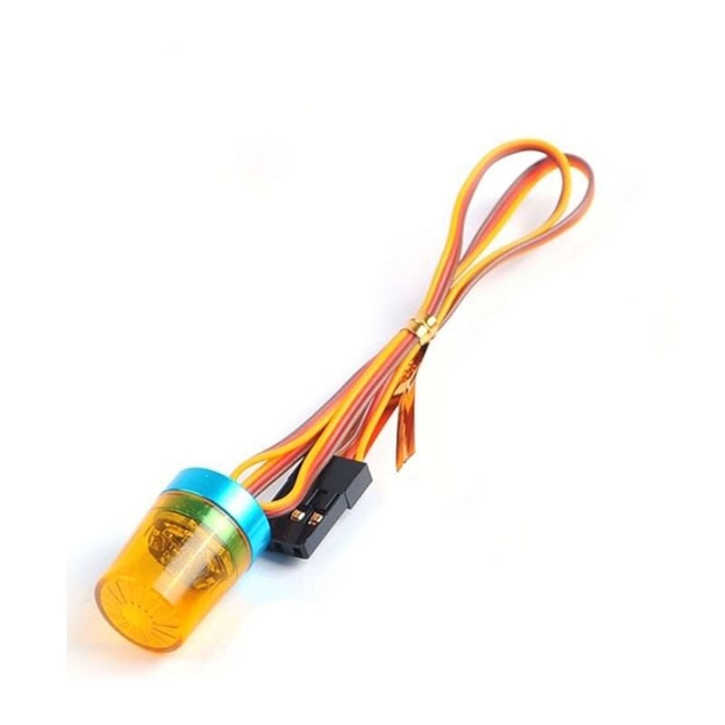 RC-Auto-LED-Licht, 4-teilig, Scheinwerfer, Blinklicht, RC-Zubehör für 1/10 RC-Modellauto, 1:14 Tamiya-Traktor, RC-Engineering-Truck, Gelb - Lntyq