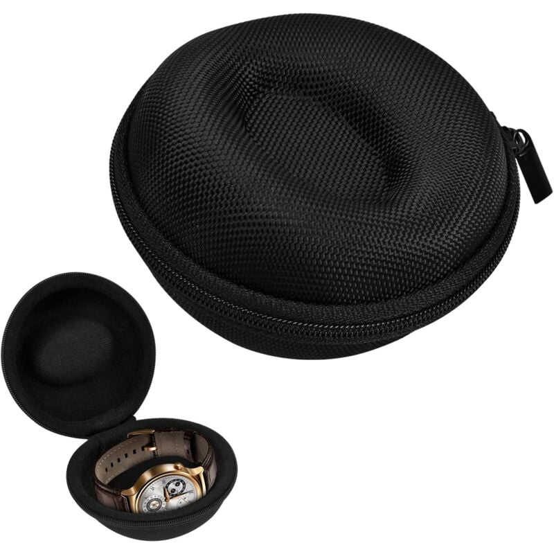 Reise-Uhrenbox, Reise-Uhrenetui mit tragbarem Reißverschluss, einzigartige Uhrenbox passend für alle Uhren und Smartwatches bis zu - Lntyq