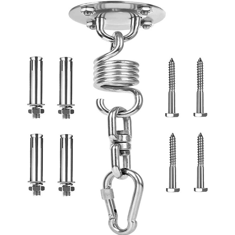 Robuster Holzbalkenaufhänger aus Edelstahl, Tragkraft 450 kg, perfekt für Hängesessel, Hängematte, Hängesessel - Lntyq