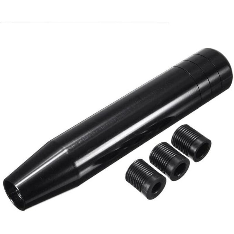 Lntyq - Schaltknauf, universeller Tuning-Schaltknauf aus Aluminiumlegierung für Auto, lkw und Rennsport, Metallersatz mit 3 Adaptern (8 mm/10 mm/12
