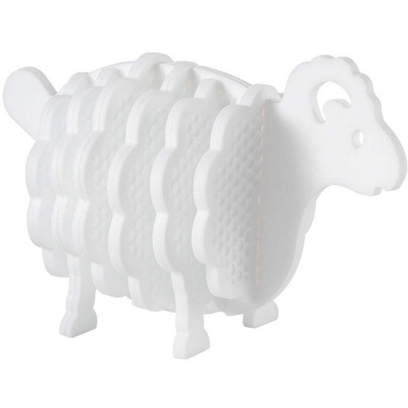 Silikon-Untersetzer-Set, 7 Stück, hitzebeständige und rutschfeste Untersetzer, Untersetzer-Set für Getränke, Tassen, Gläser und Pfannen. (Weiß)