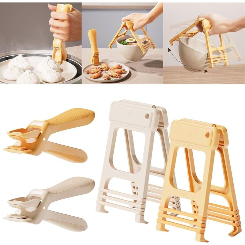 Stück Küchen-Kochplatten-Clips, für Teller, Pfannen, Schüsseln, Ofenplatten und Mikrowellen, Gastro-Clips, Anti-Heiß-Clips für heiße Teller,