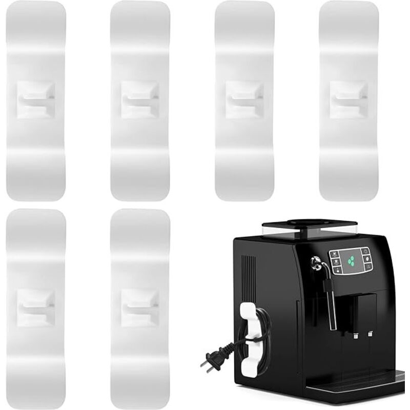 Lntyq - Stück Organizer für Haushaltsgeräte, Kabelhalter, Kabelclips, selbstklebender Organizer für Kleingeräte, Küchenzubehör, Kabel