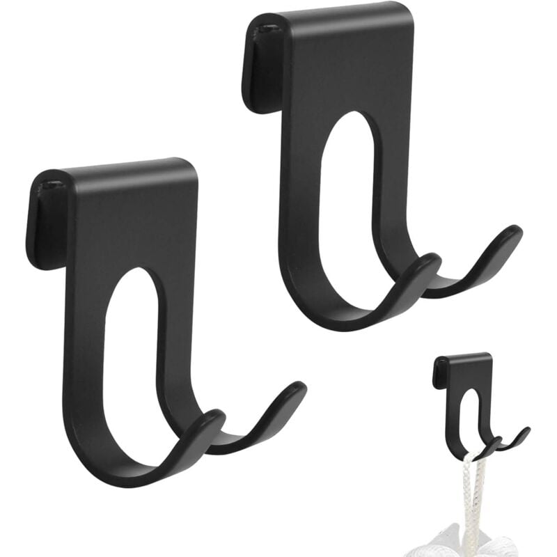 Lntyq Stück Rasiererhalter-Haken, Rasiererhalter aus Edelstahl fürs Badezimmer, Mehrzweck-Rasierhaken, Rasiererhalter ohne Bohren für Badezimmer- und