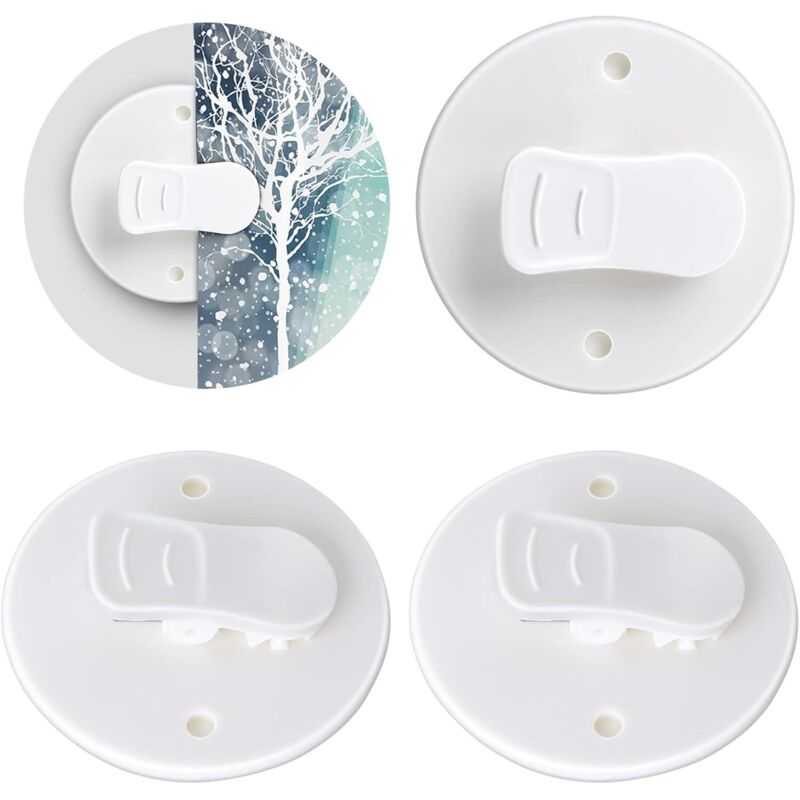 Stück Spritzschutz-Clips, selbstklebende Vorhang-Clips, selbstklebende Duschvorhang-Clips, Duschvorhang-Clips ohne Bohren zum Aufhängen von