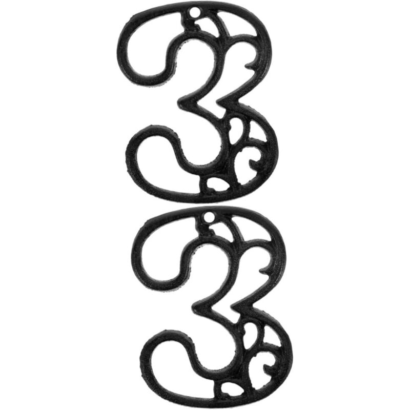 Stück Tür Zeichen Decor Front Tür Nummer Zeichen Haus Nummer Front Tür Decor Metall Adresse Haus Nummer Metall Nummer - Lntyq