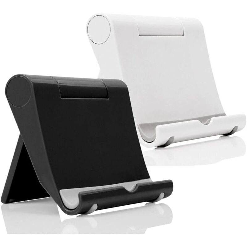 Stück verstellbarer Telefonständer für den Schreibtisch, faltbarer Telefonhalter, kompatibel mit Smartphones und Tablets - Lntyq