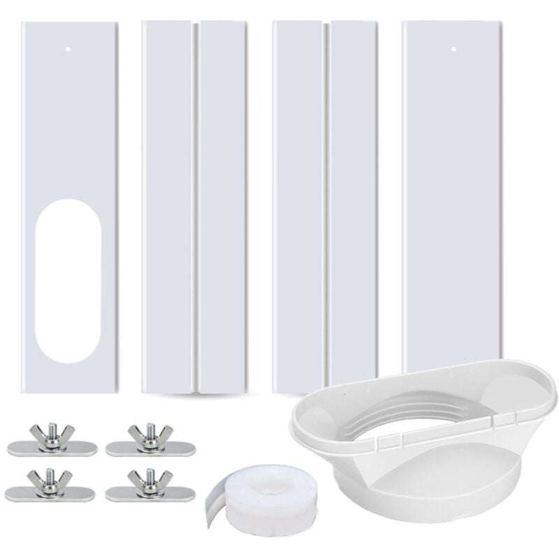 Tragbares Fenster-Kit für Klimaanlagen, verstellbare Fensterdichtung für ausziehbare Klimaanlagen-Fensterlüftungs-Kit, verstellbare