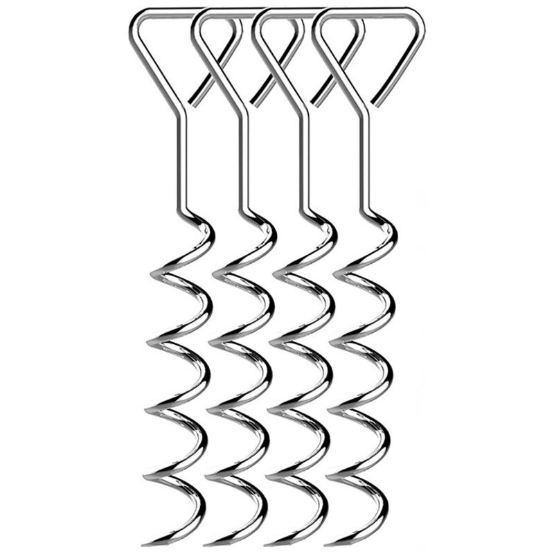 Trampolin-Ankerset, robustes Trampolin-Ankerset, Bodenankerset mit 4 Heringen und Gurten, Bodenanker für Trampolin-Gartencamp - Lntyq