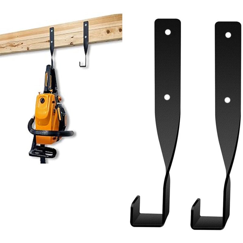 Unkrautvernichter-Aufhänger Robustes Kettensägen-Aufbewahrungsregal zur Wandmontage Multifunktions-Garage-Aufbewahrungshaken Garagenwerkzeuge - Lntyq