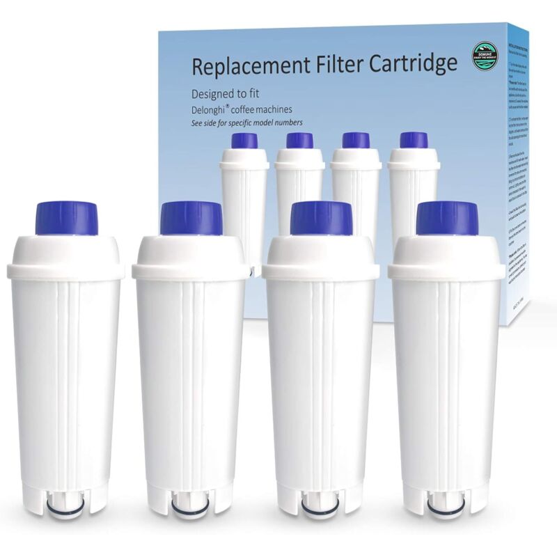 Wasserfilter für Kaffeemaschinen mit Aktivkohledämpfer, Delonghi-Wasserfilter-Ersatz. Kompatibel mit ecam-, Esam-, etam-, bco- und