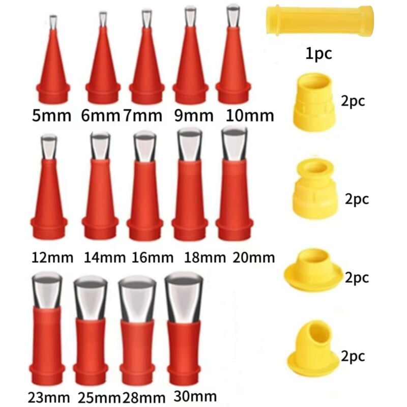 Wiederverwendbarer Dichtungsdüsen-Applikator, universelles integriertes Gummidüsen-Werkzeugset, universelles Gummidüsen-Werkzeugset mit Sockel