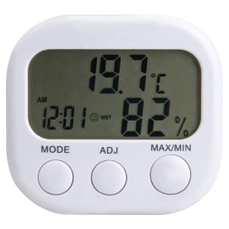 X digitales LCD-Thermometer für drinnen und draußen, Hygrometer, Luftfeuchtigkeitsuhr –55 °c – 70 °c, LCD-Anzeige. - Lntyq