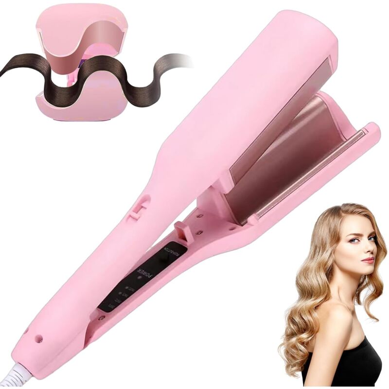 Lockenstab für große Wellen, Lockenstab für französische Locken, 32-mm-Lockenstab für französische Locken, Lockenstab mit einstellbarer Temperatur,