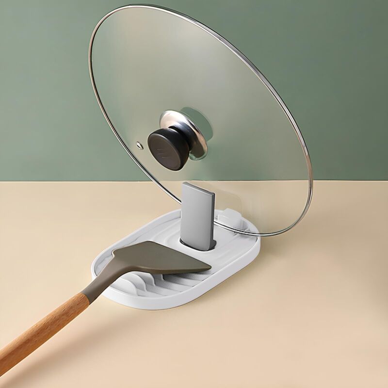 Löffelablage, Küchenlöffelablage, Deckelhalter, Utensilienhalter, für Herdplatte, Küchenutensilienhalter für Schöpfkellen, Herdplatten-Löffelhalter