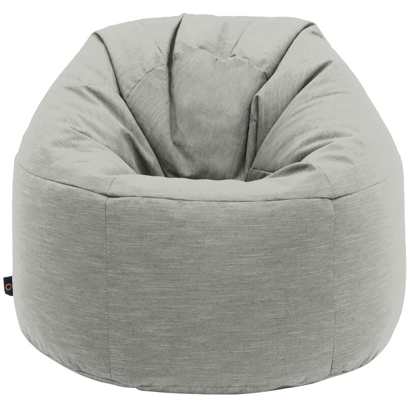 Loft 25 - Runder Sitzsack fürs Wohnzimmer, runder Sitzsack für den Innenbereich für Erwachsene, ergonomischer Gaming-Sitzsack mit hoher Rückenlehne,