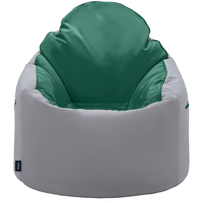 Sitzsack für das Wohnzimmer, wasserabweisender Sitzsack, Gaming-Sitzsack für drinnen und draußen, runder Sitzsack mit hoher Rückenlehne, Tragegriff