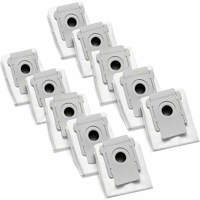 Lot de 10 sacs de rechange compatible avec iRobot Roomba i7 i7+/Plus, i3 i3+/Plus, s9 s9+/Plus, E5 E6 E7,sacs à poussière pour tous les modèles Clean
