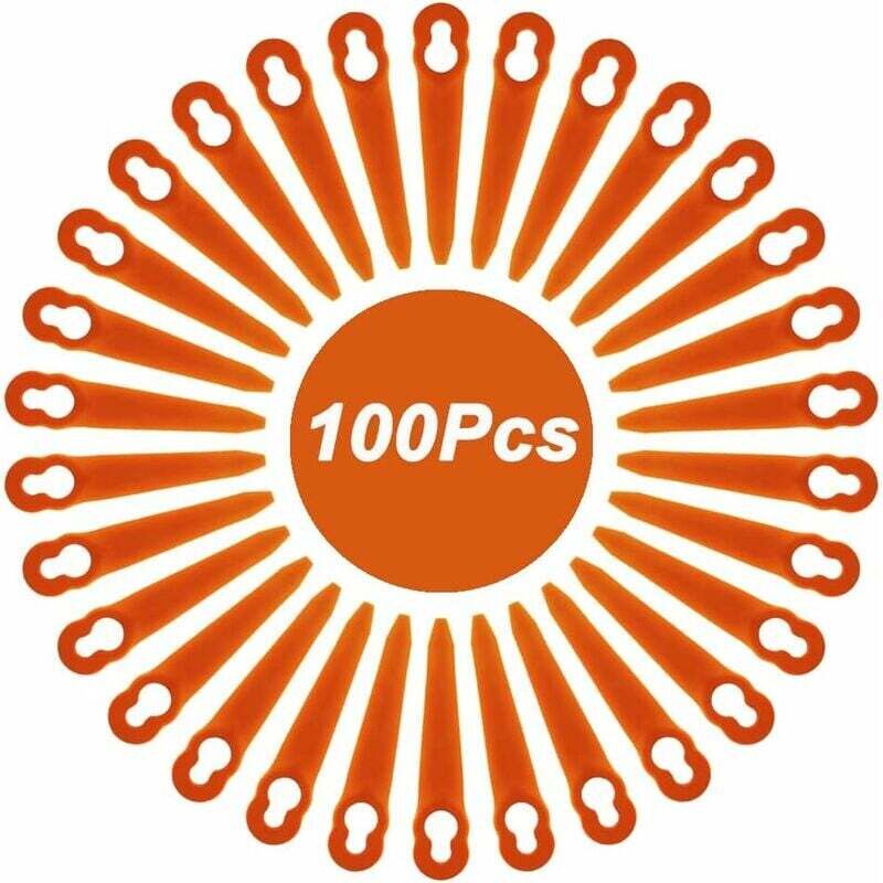 100 Stück kompatible Klingen für Stihl PolyCut 2-2 PolyCut 3-2, FSA 45 FSA 57 FSE 52, Kunststoffklingen für Stihl Akku-Trimmer H166