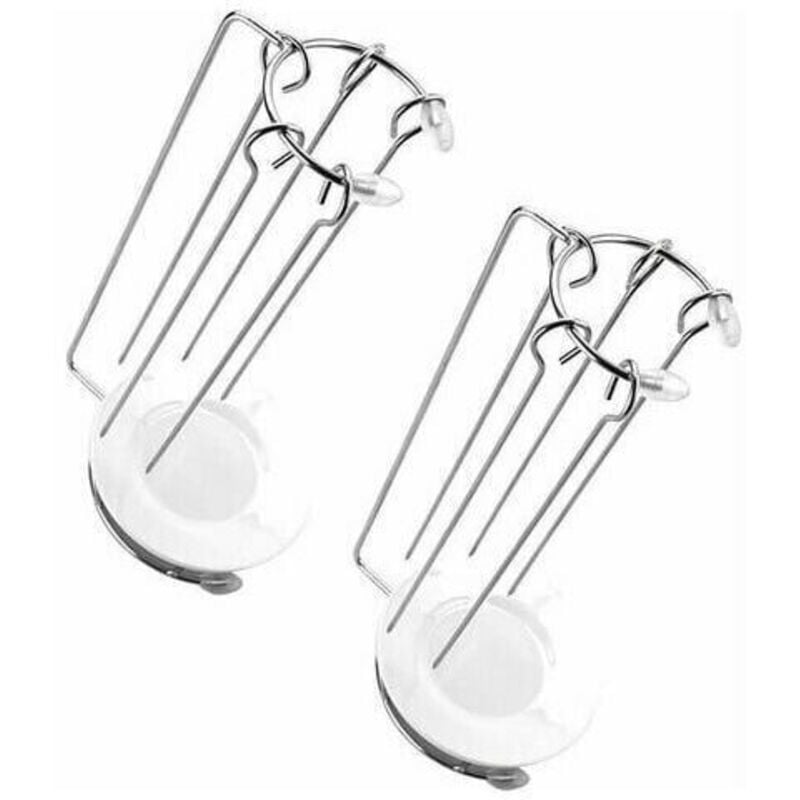 2er-Set Grillspieße aus Edelstahl mit Aufhängevorrichtung