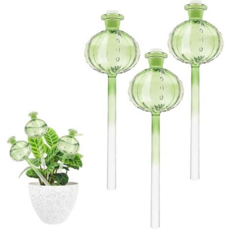 3er-Set Gießkugeln aus Glas, Gießkugeln für Zimmerpflanzen, Gießkugeln für Pflanzen, Wasserspender für Pflanzen und Blumen zum Gießen Ihrer Pflanzen