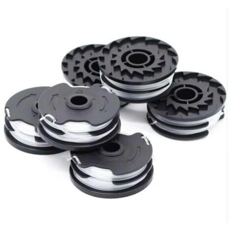 6 x Ersatzfadenspulen für LIDL Parkside Akku-Motorsense PRTA 20-Li A1, B2, C3, PRT 550 A1, A3, PRT 300 A1 - 2 x 4 m 1,6 mm --INHHUB