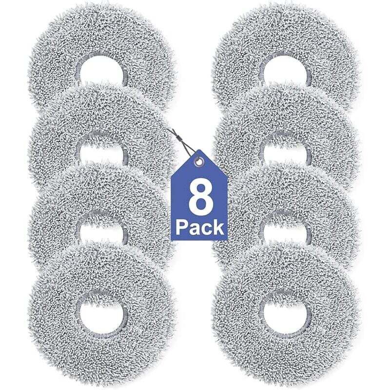 Lot de 8 Lingettes pour Dreame L10s/L10/L20/X40/L40/X50/L50 Pro Ultra, Xiaomi X20 Pro/Max, Ecovacs Deebot T30 Pro omni, T30S Pro a
