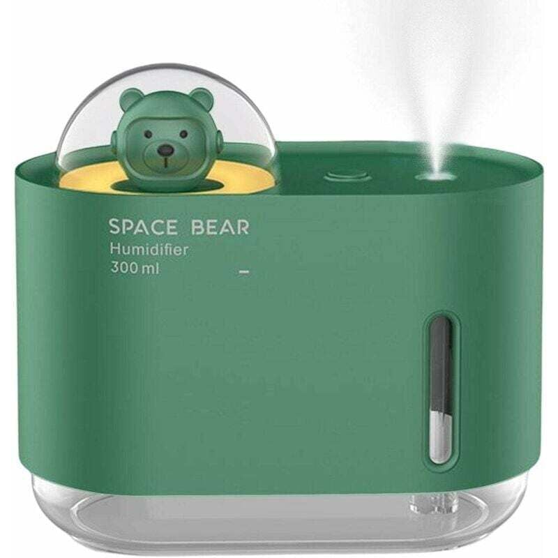 Luftbefeuchter für Schlafzimmer Space Bear Schlafzimmer-Luftbefeuchter, 300 ml, Luftbefeuchter mit kühlem Nebel für Kinderzimmer, automatische