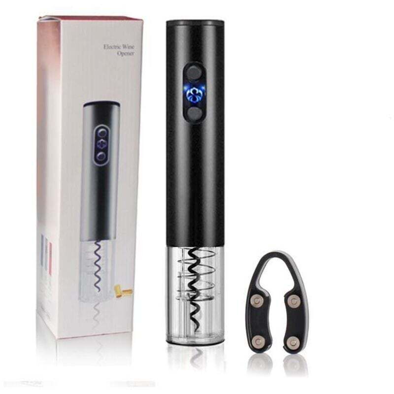 Luftdruck-Flaschenöffner, batteriebetriebener elektrischer Flaschenöffner für Korken (batteriebetriebenes Modell - mattiertes Obsidianschwarz)