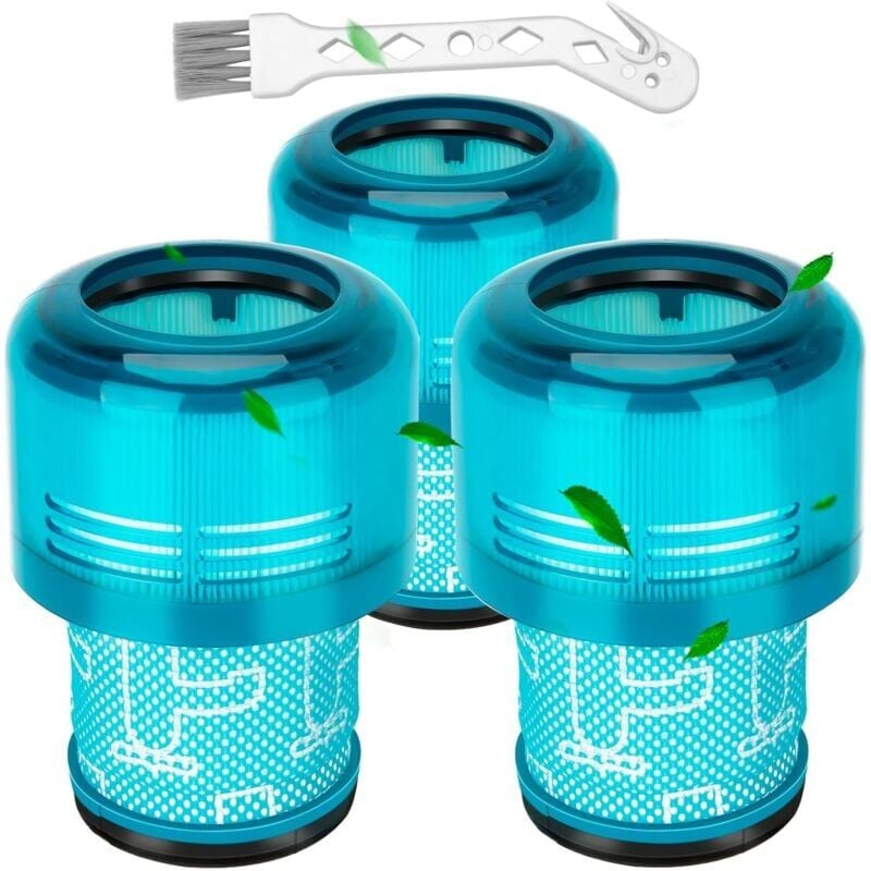 Filtres pour Dyson V11, Filtre pour Dyson V15,3 Packs Filtres de remplacement pour Dyson V11 V15 SV14 SV17 SV22 Detect Animal Absolute Extra Pro