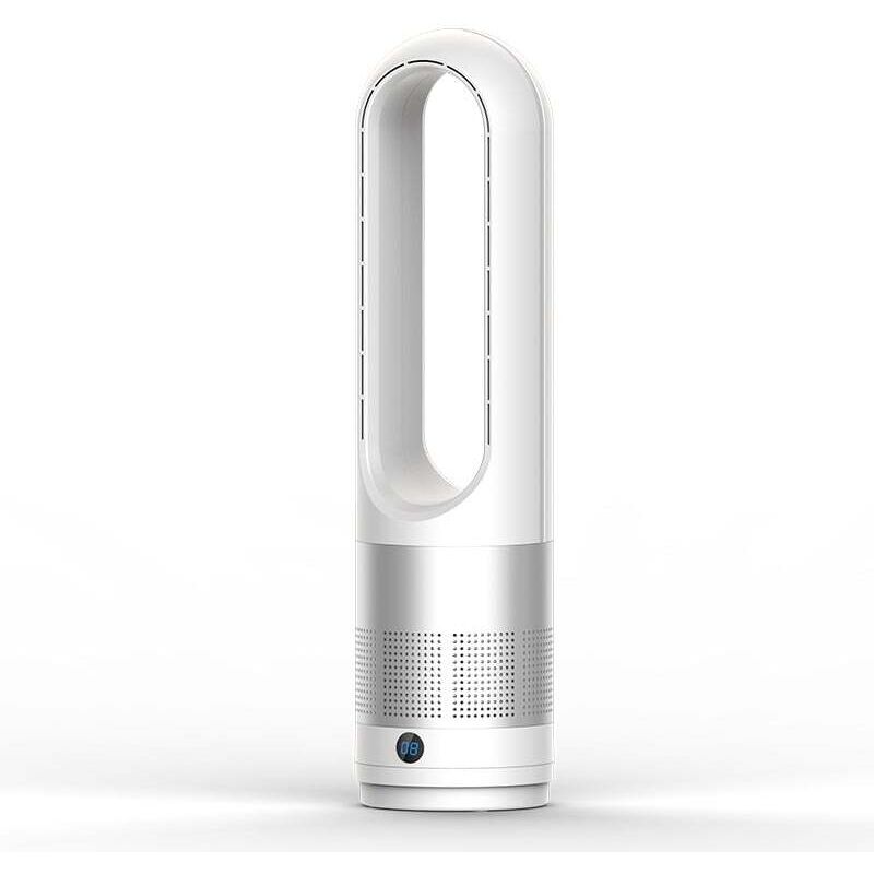 Lüfter ohne Flügel, 60 cm Turmventilator, 8 Geschwindigkeiten, 8-Stunden-Timer, LED-Anzeige, tragbarer, leiser Lüfter