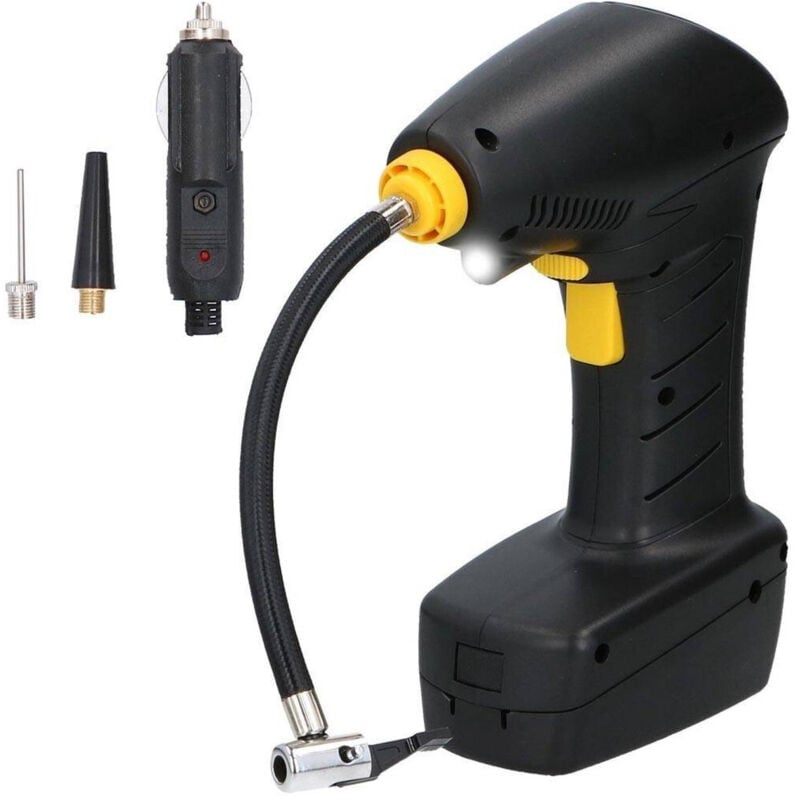 Trade Shop Traesio - Trade Shop - aria auto portatile 12V ruote auto mit light led beccucci gonfiabili -