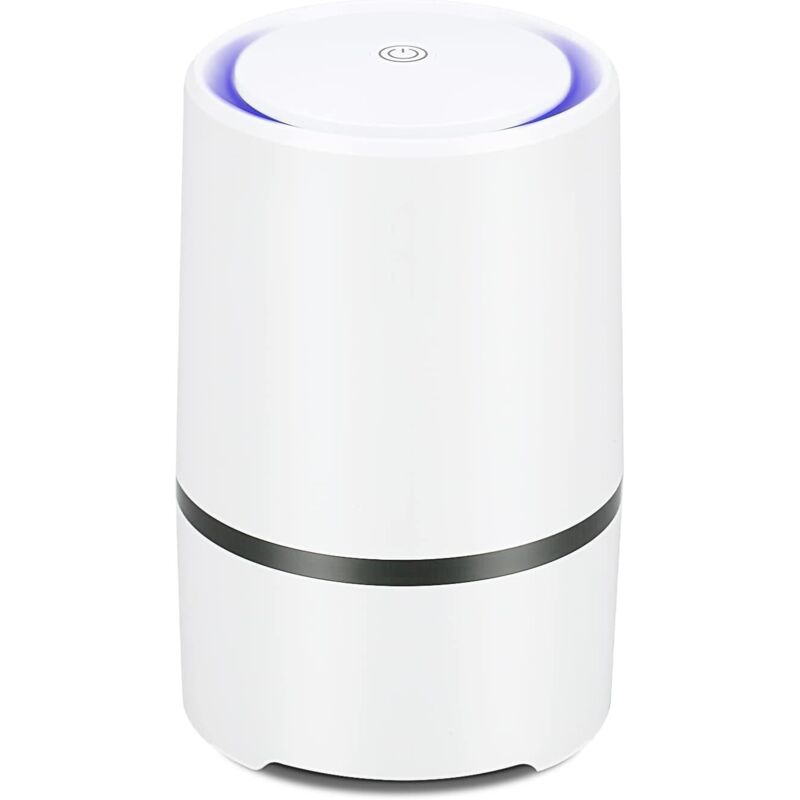Luftreiniger für Zuhause, geräuscharmer tragbarer Luftreiniger mit Nachtlicht, Luftreiniger